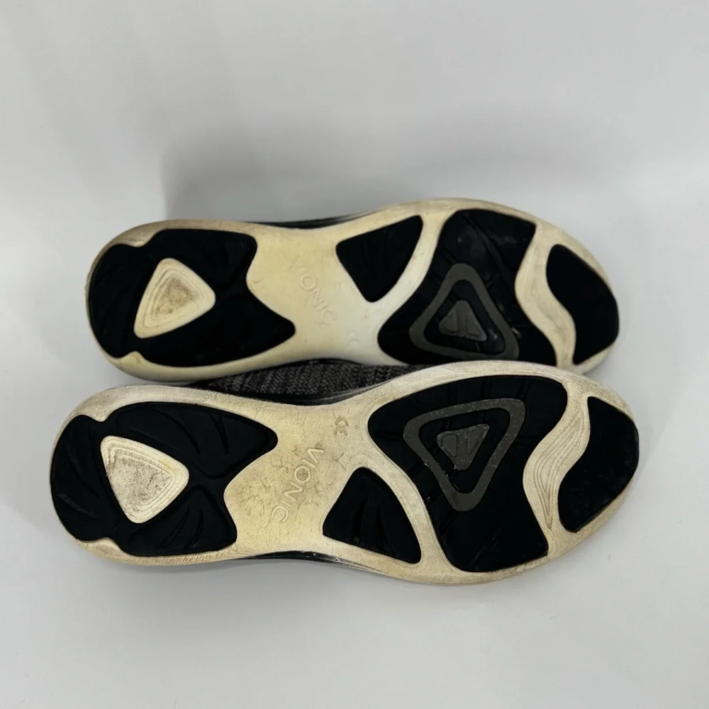 Vionic Adley Orthotic Sneakers Black Gray White Women’s Sz 9‎ Flawed
